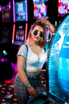 casino gaming on big screen